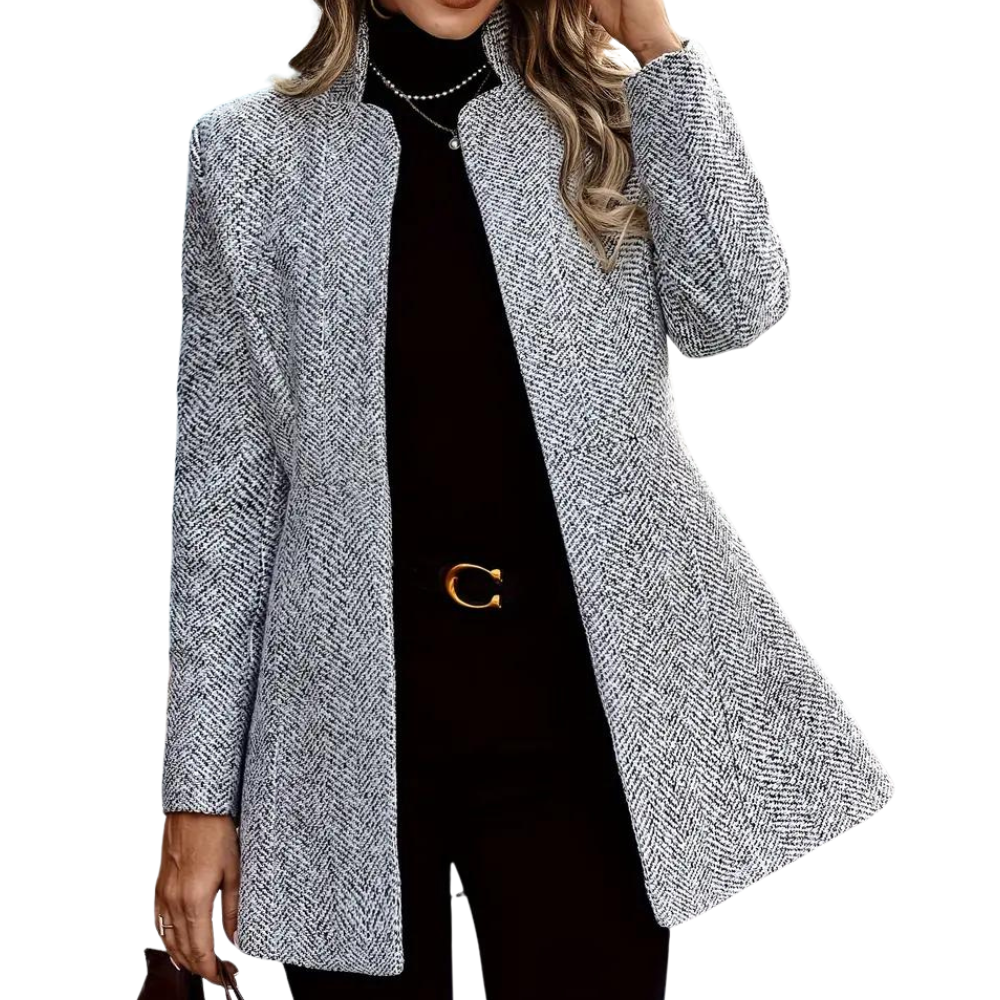Women's slim jacquard pattern blazer