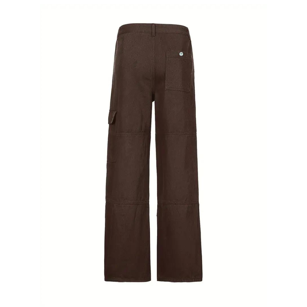 High waist slim fit loose straight jeans for women