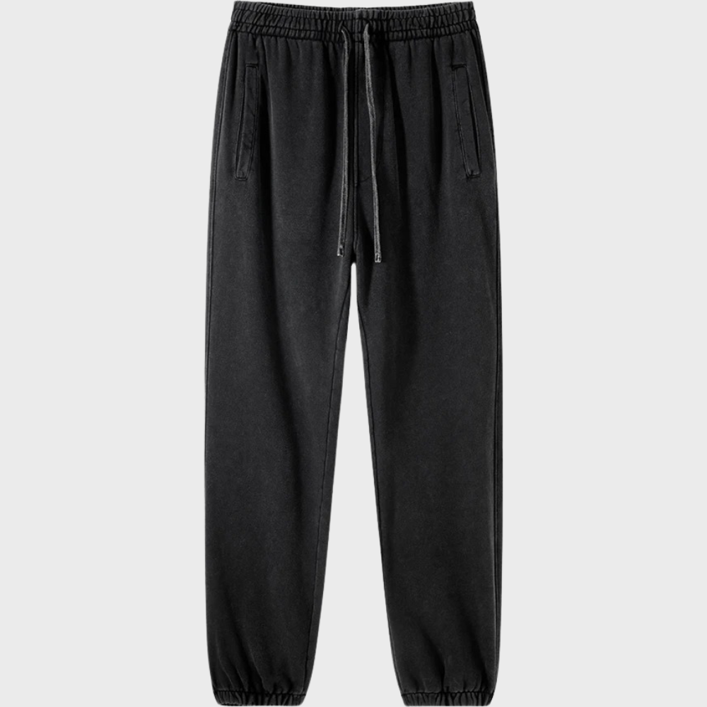 Women's distressed batik trousers