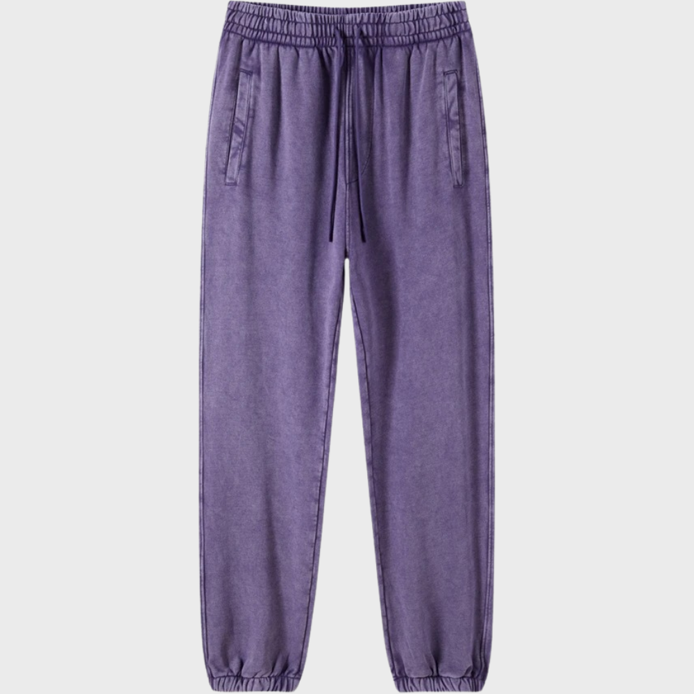 Women's distressed batik trousers