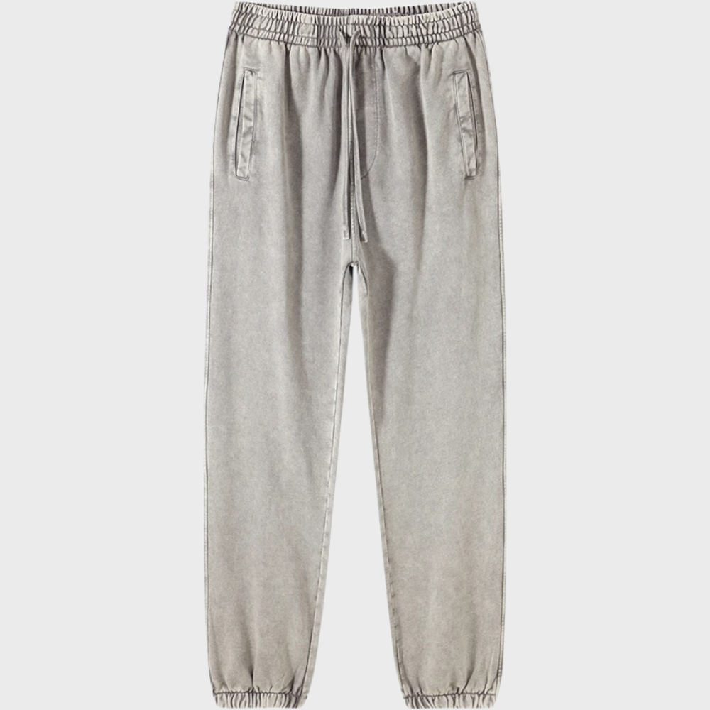 Women's distressed batik trousers