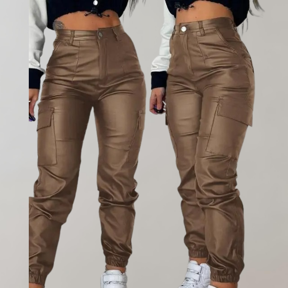 High Waist Skinny Cargo Pants