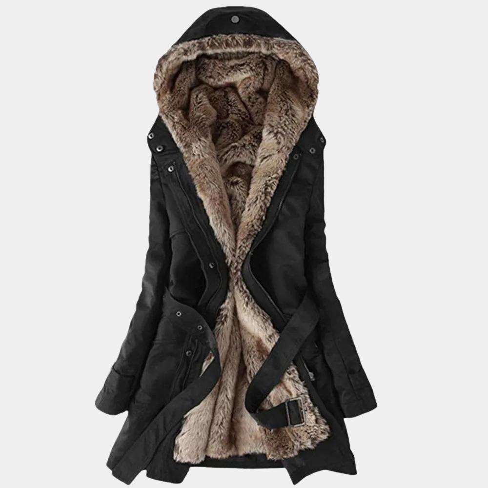 Mid-length windbreaker jacket for women