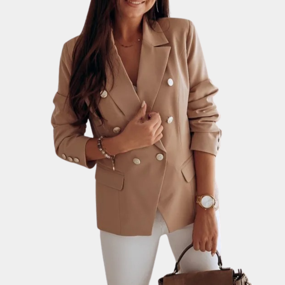 Women's suit collar blazer