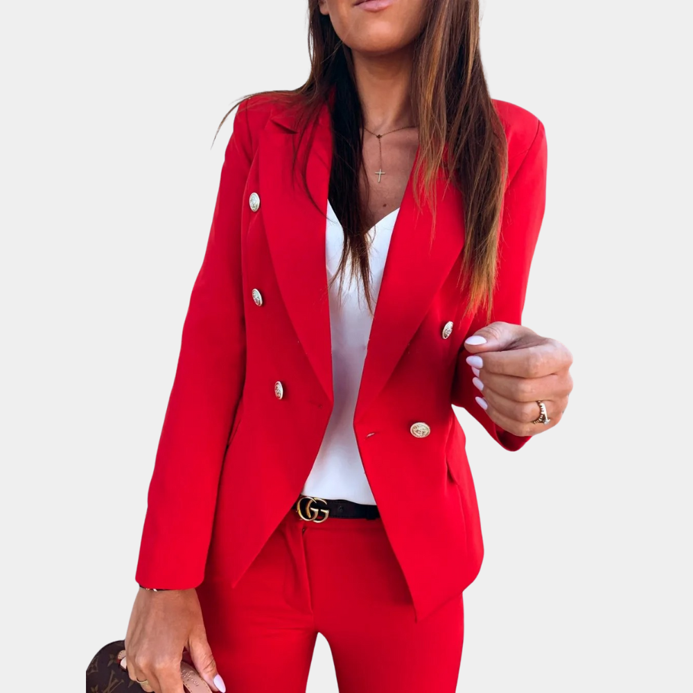 Women's suit collar blazer