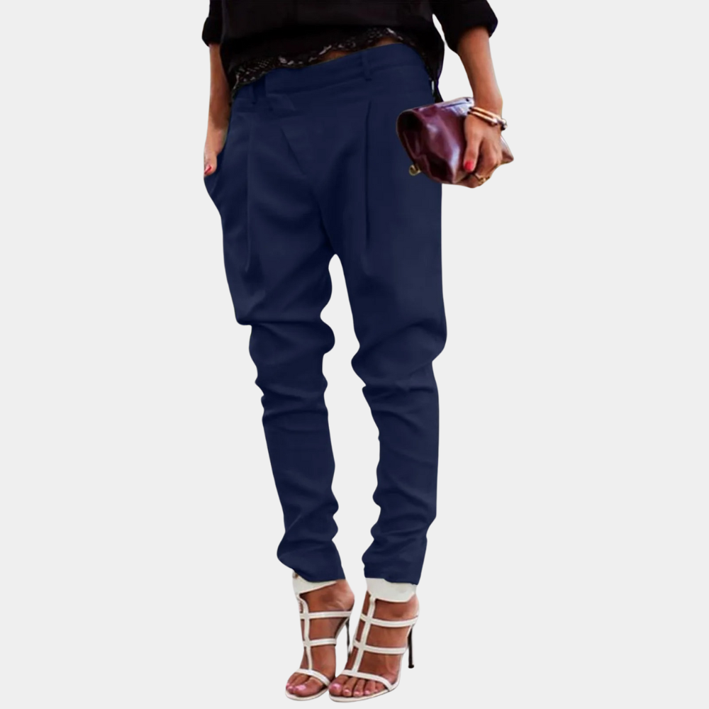 Women's solid color skinny pants
