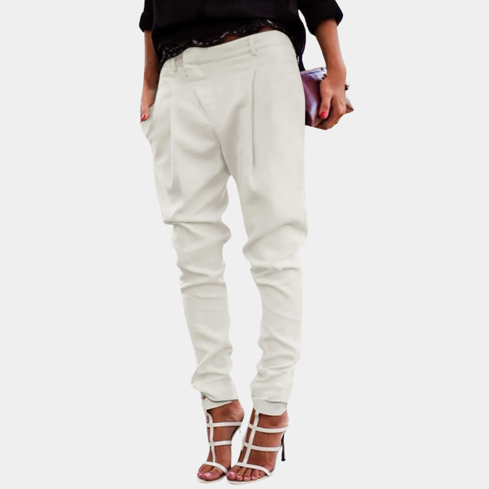 Women's solid color skinny pants