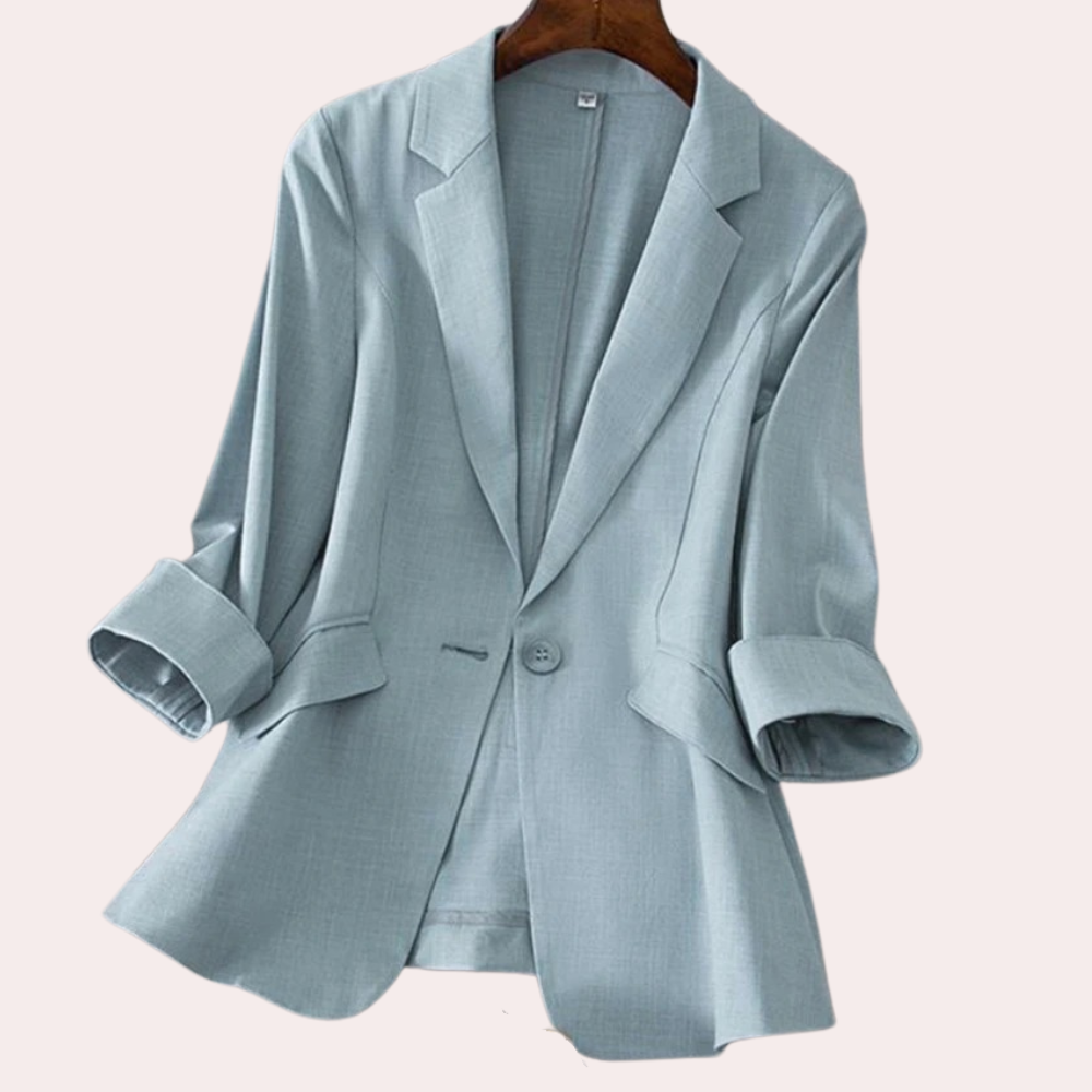 Women's elegant half-high collar blazer