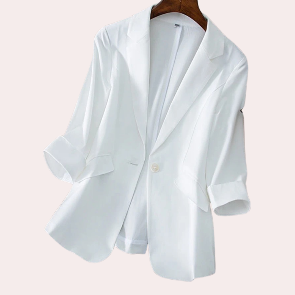 Women's elegant half-high collar blazer