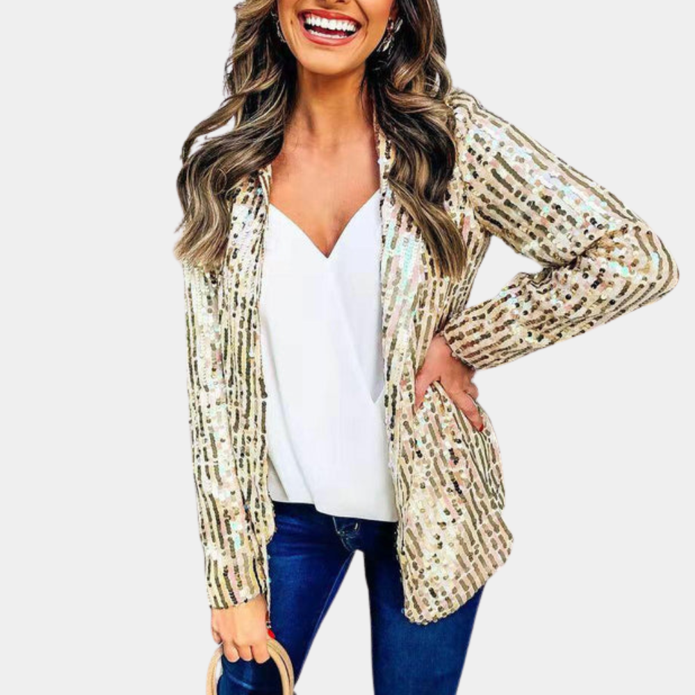 Sequin Long-Sleeved Casual Jacket