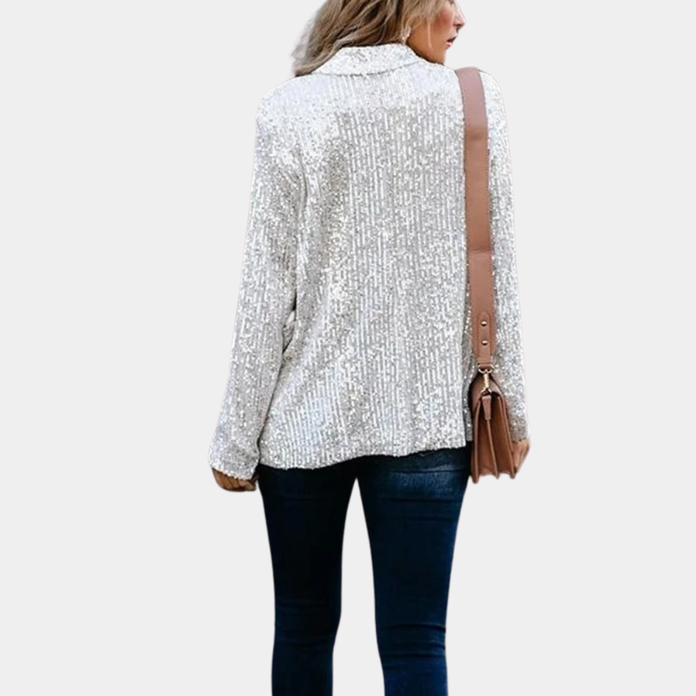 Sequin Long-Sleeved Casual Jacket