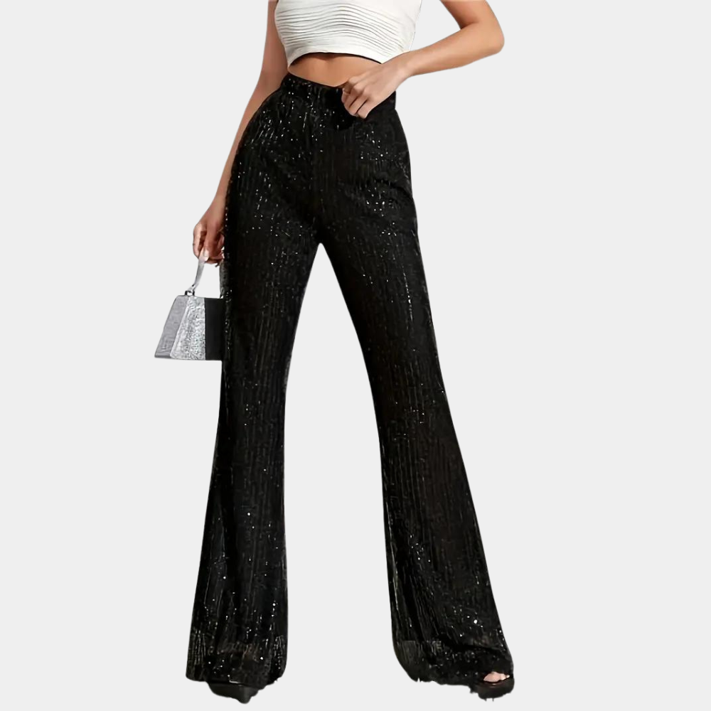 Slightly flared bootcut pants for women