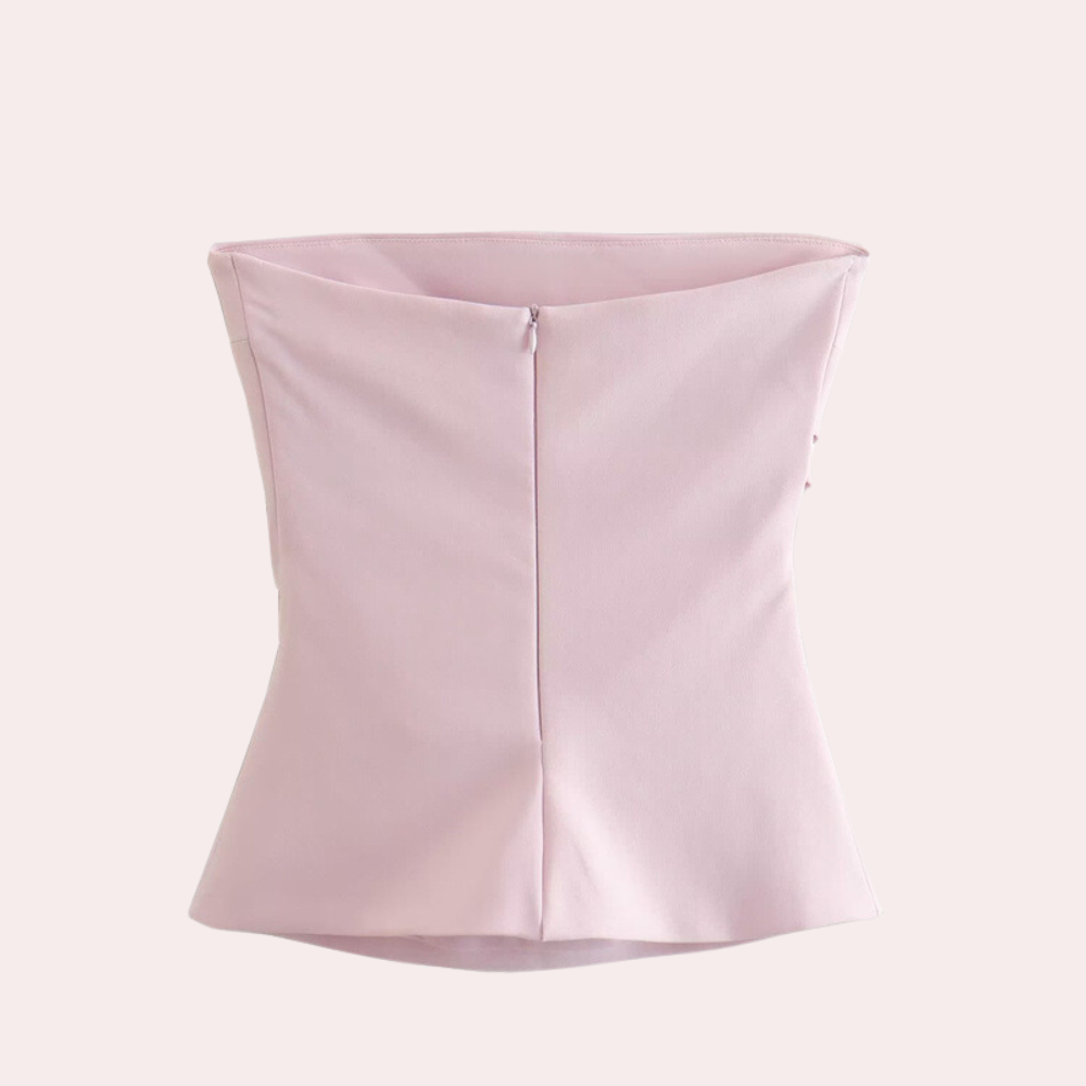Women's slim sleeveless tube top