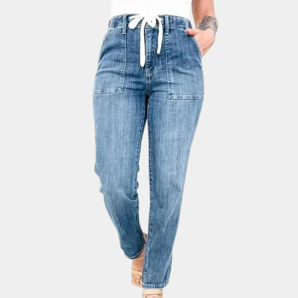 Women’s stretch jeans with real pockets