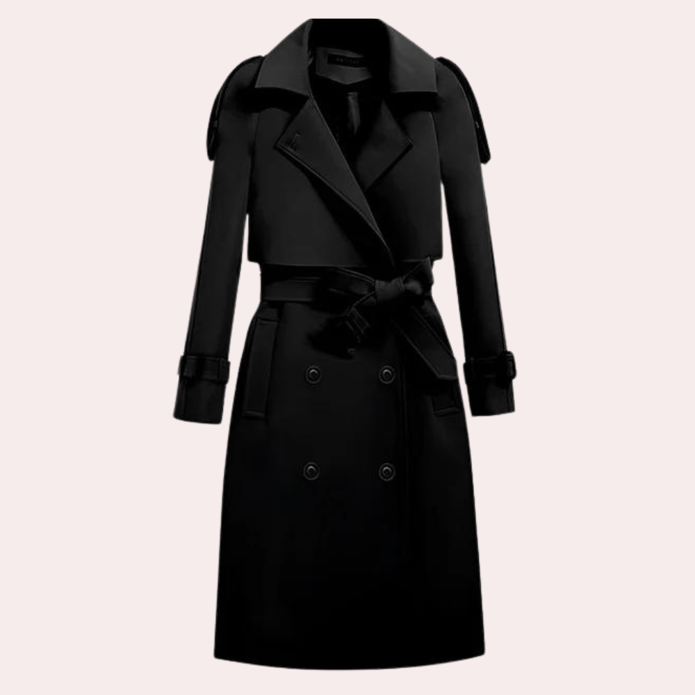 Women's mid-length trench coat