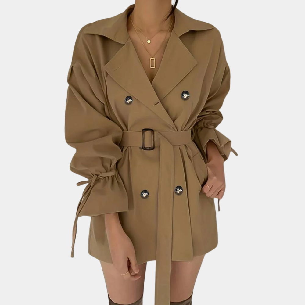 Loose slim fashion coat for women