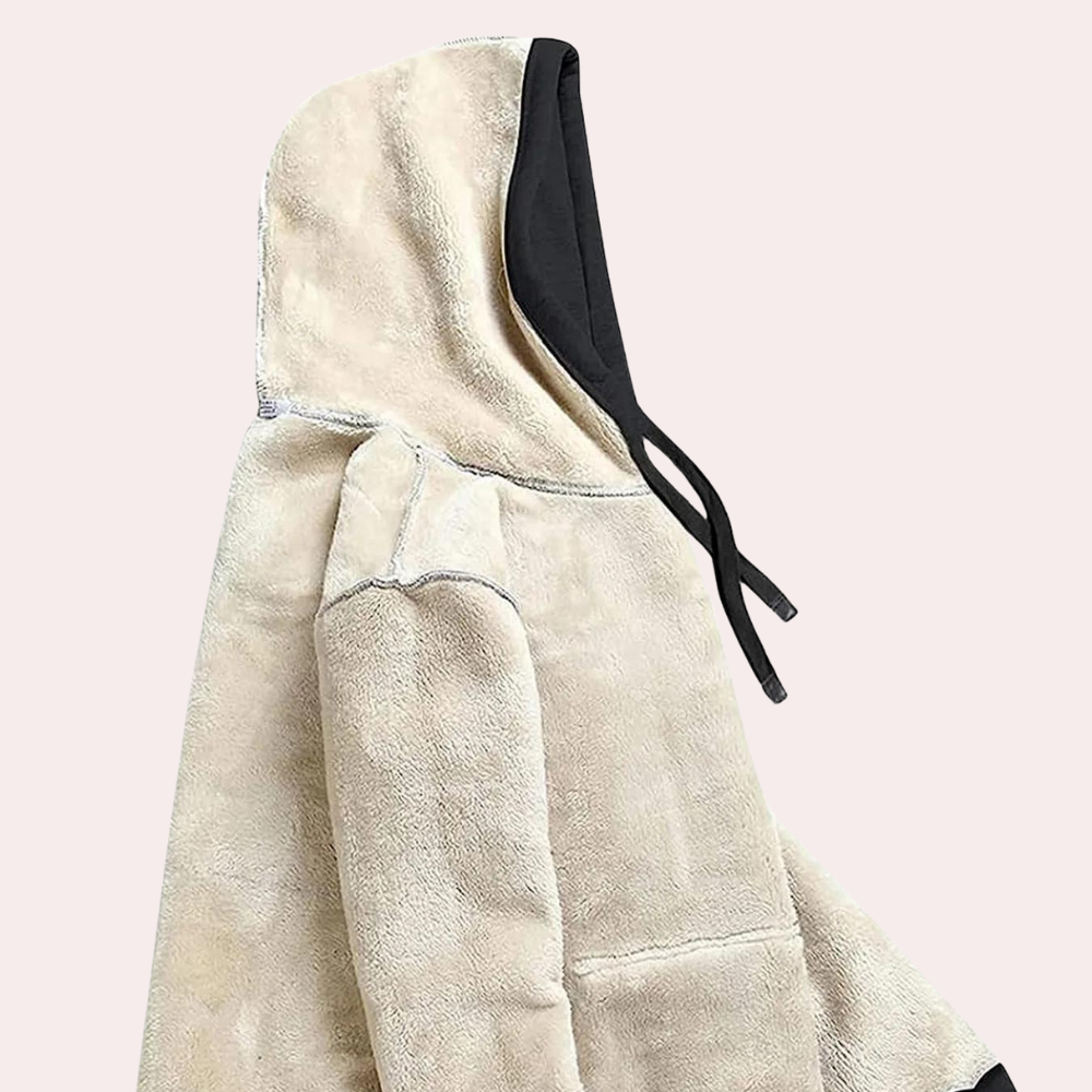 Women's hooded sports sweater jacket