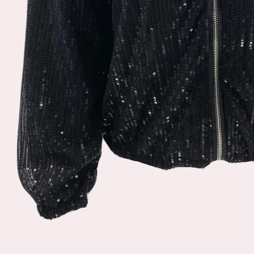 Sequin casual classic jacket for women