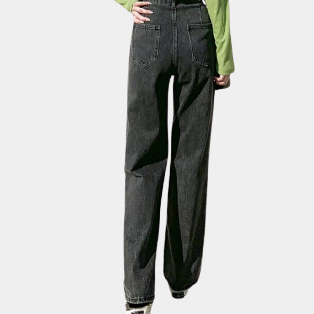 High Waist Wide-Leg Jeans
