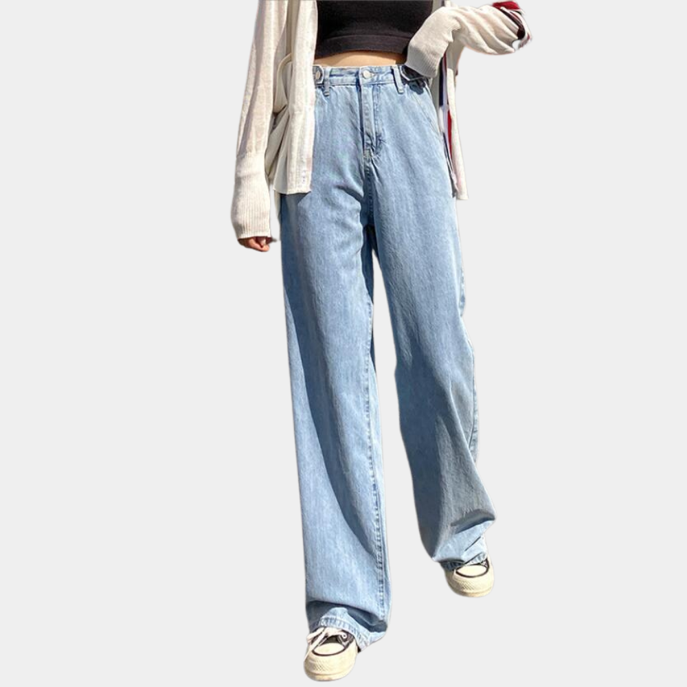 High Waist Wide-Leg Jeans