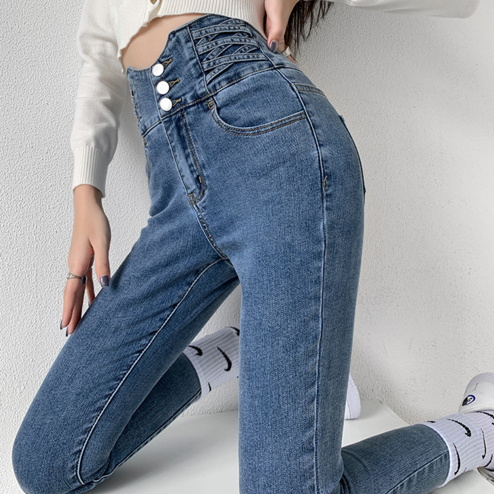 Women's high waist skinny jeans