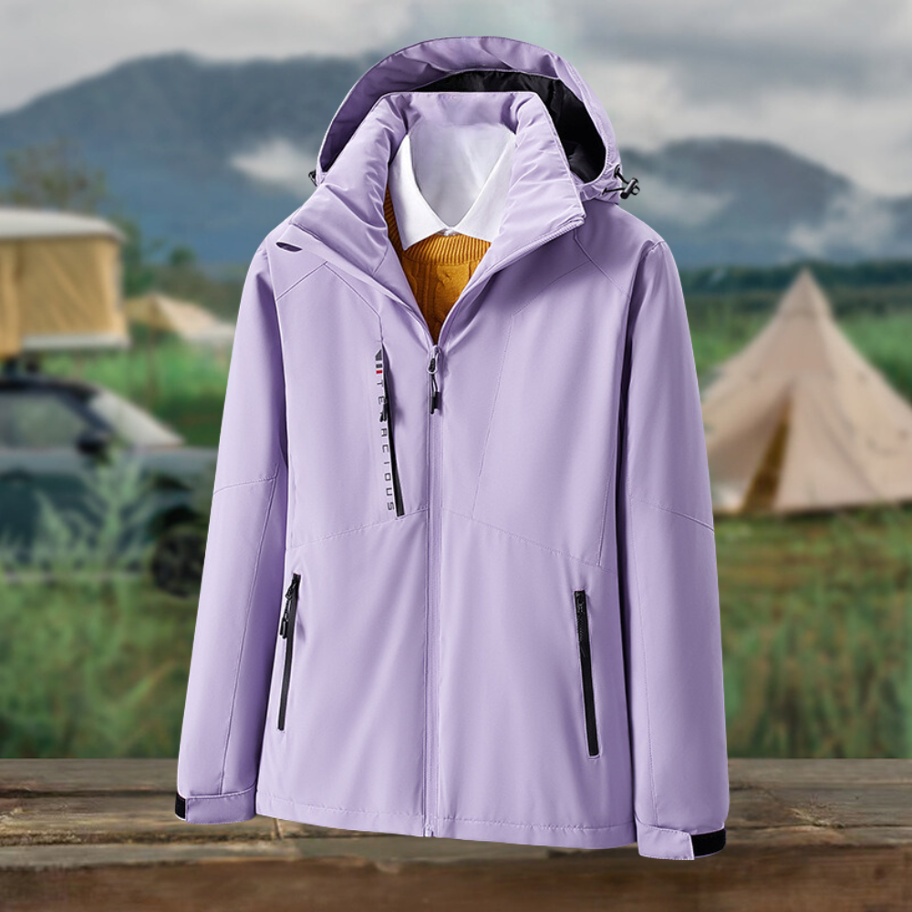 Hooded functional versatile casual padded jacket for women