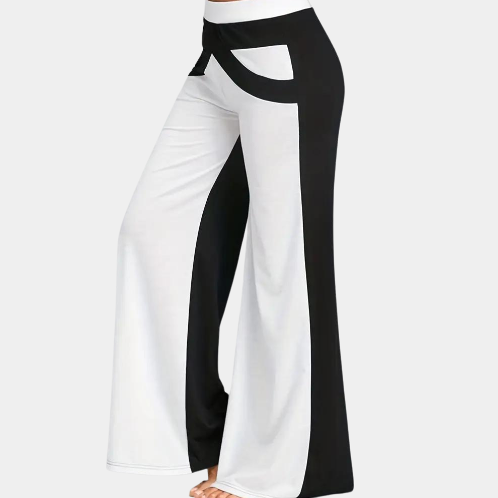 Women's high-waisted wide leg pants
