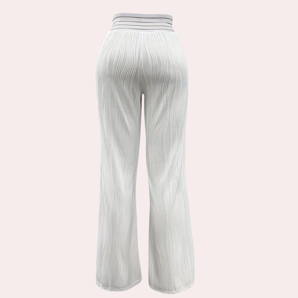 Women's high waist flared trousers