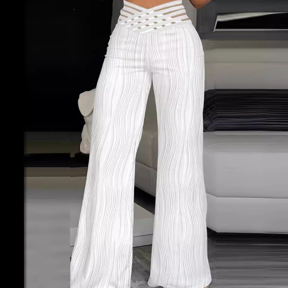 Women's high waist flared trousers