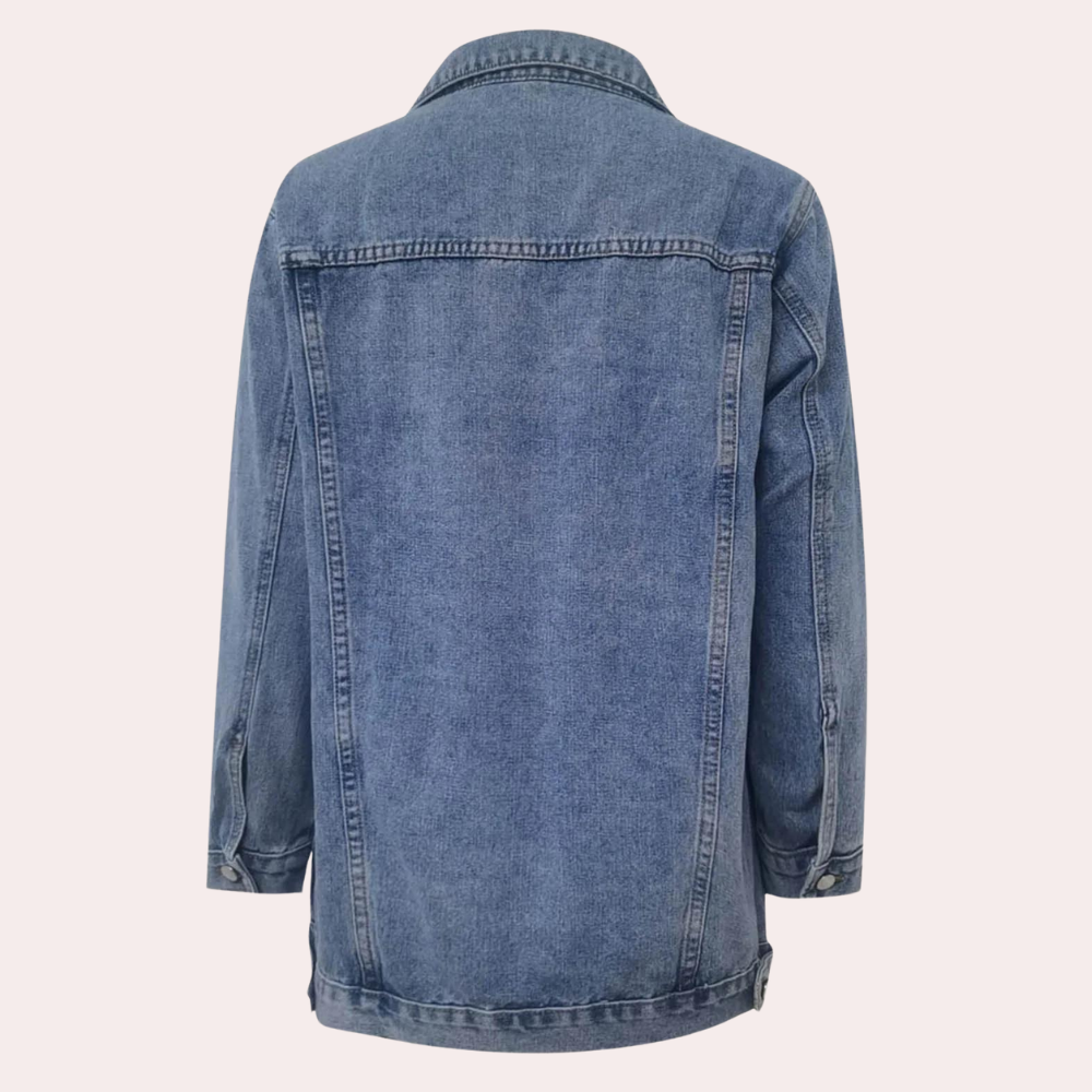 Loose retro classic denim jacket for women