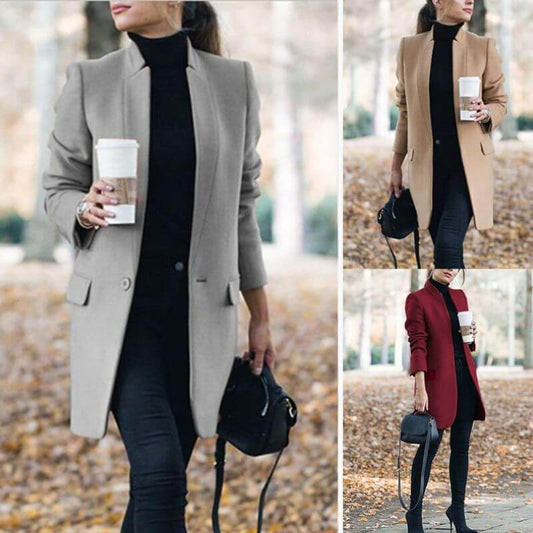 Elegant Fitted Long Coat