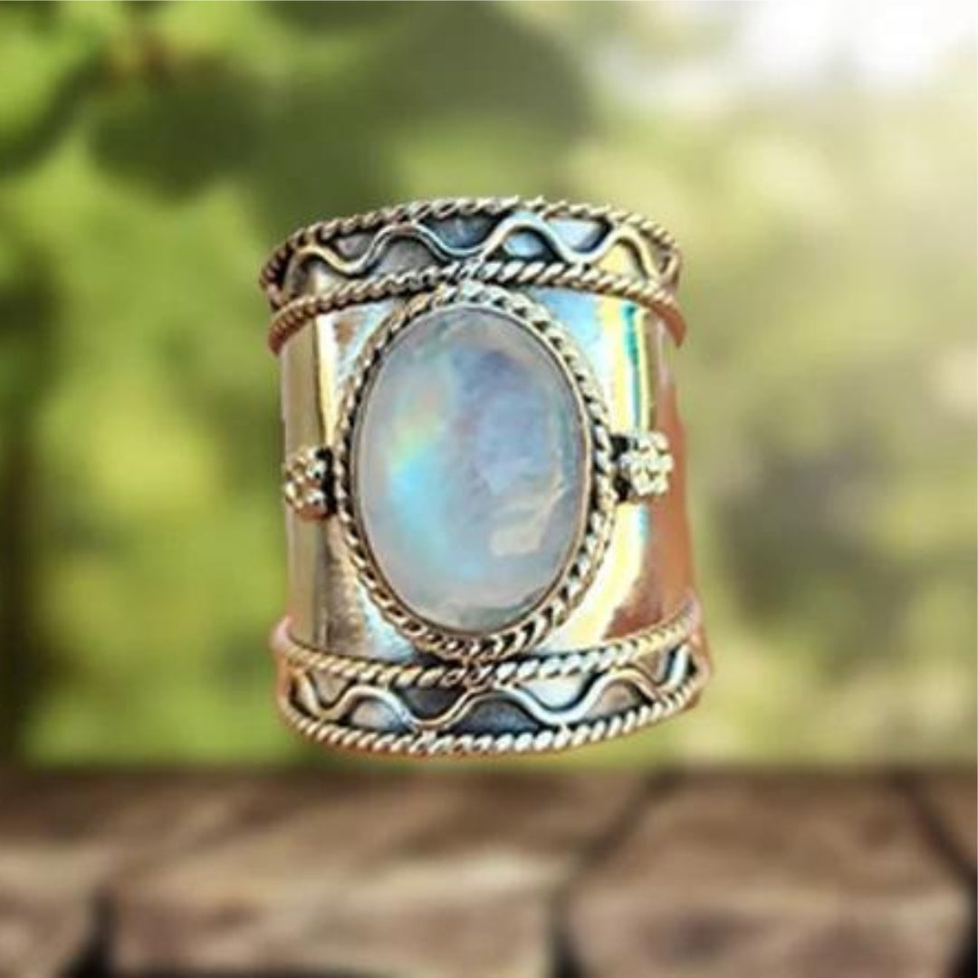Ornate Vintage Wide Band Ring
