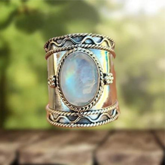 Ornate Vintage Wide Band Ring