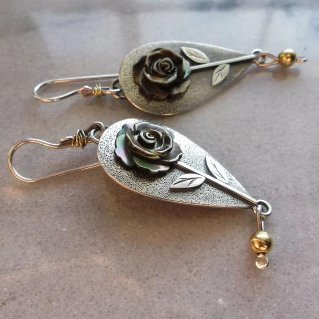 Boho Rose Unique Pattern Earrings