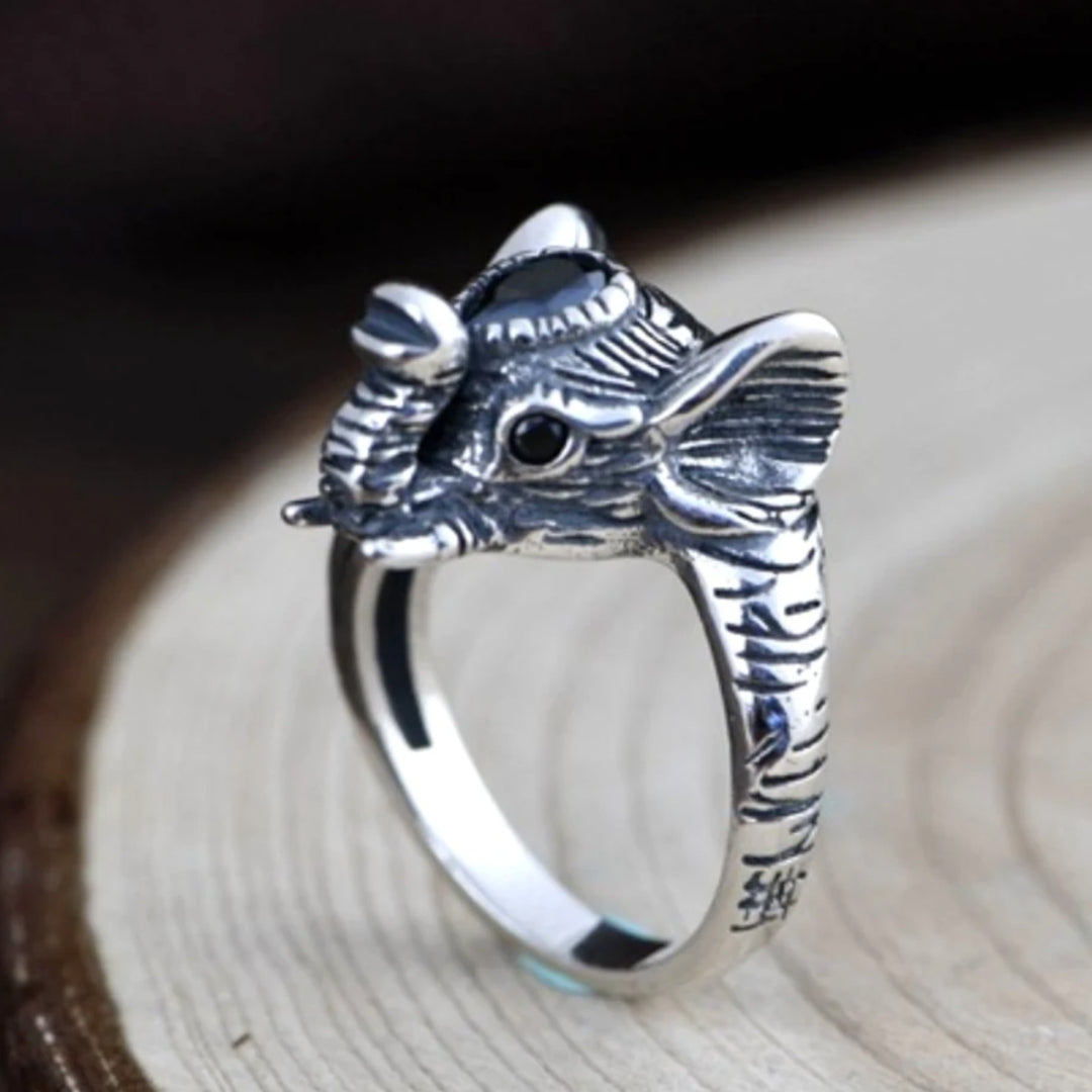 Unique Design Adjustable Elephant Ring