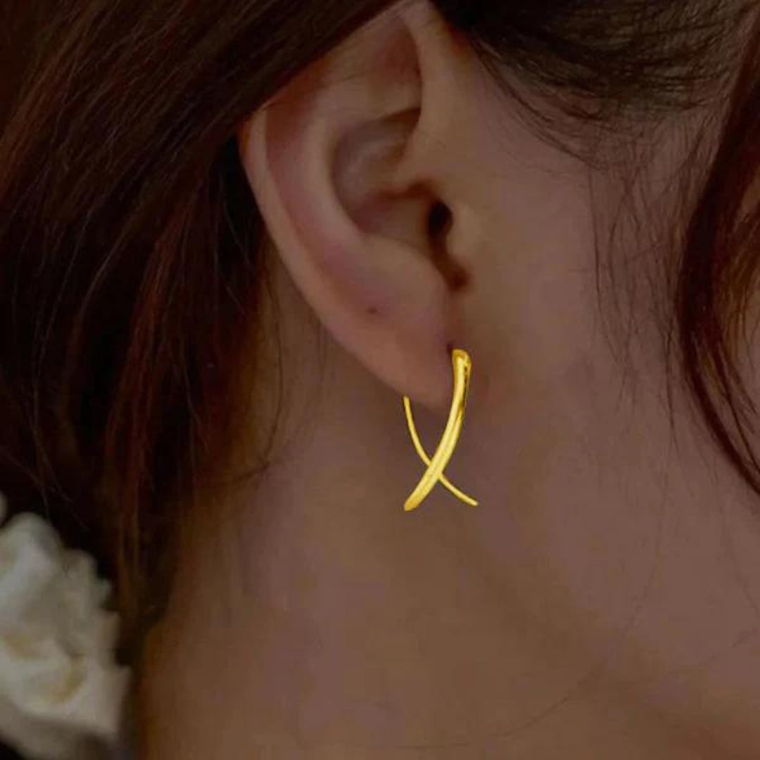 Twisted Minimalist Hoop Earrings For Everyday
