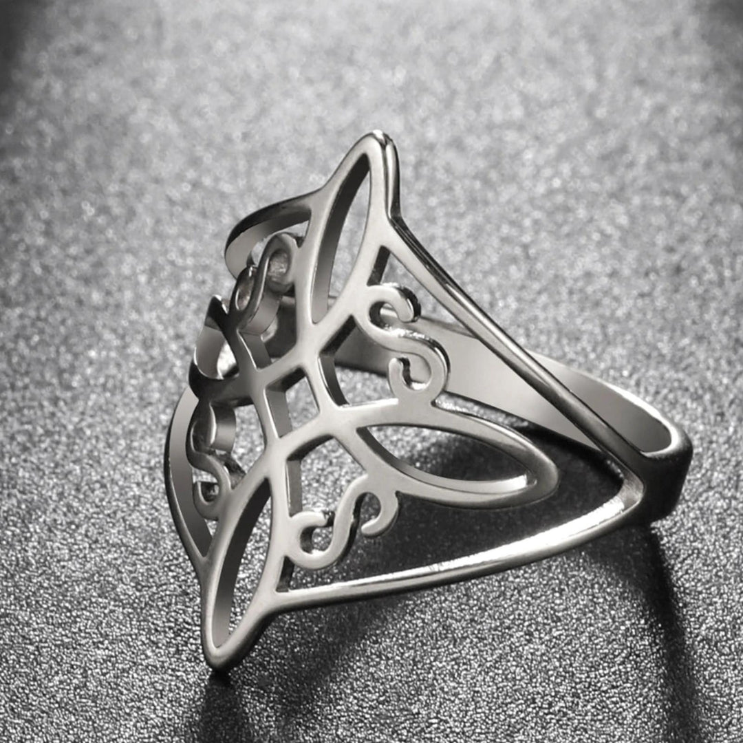 Elegant Cut-Out Adjustable Statement Ring