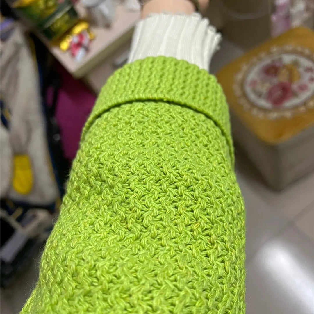 Women's autumn winter loose long knitted cardigan