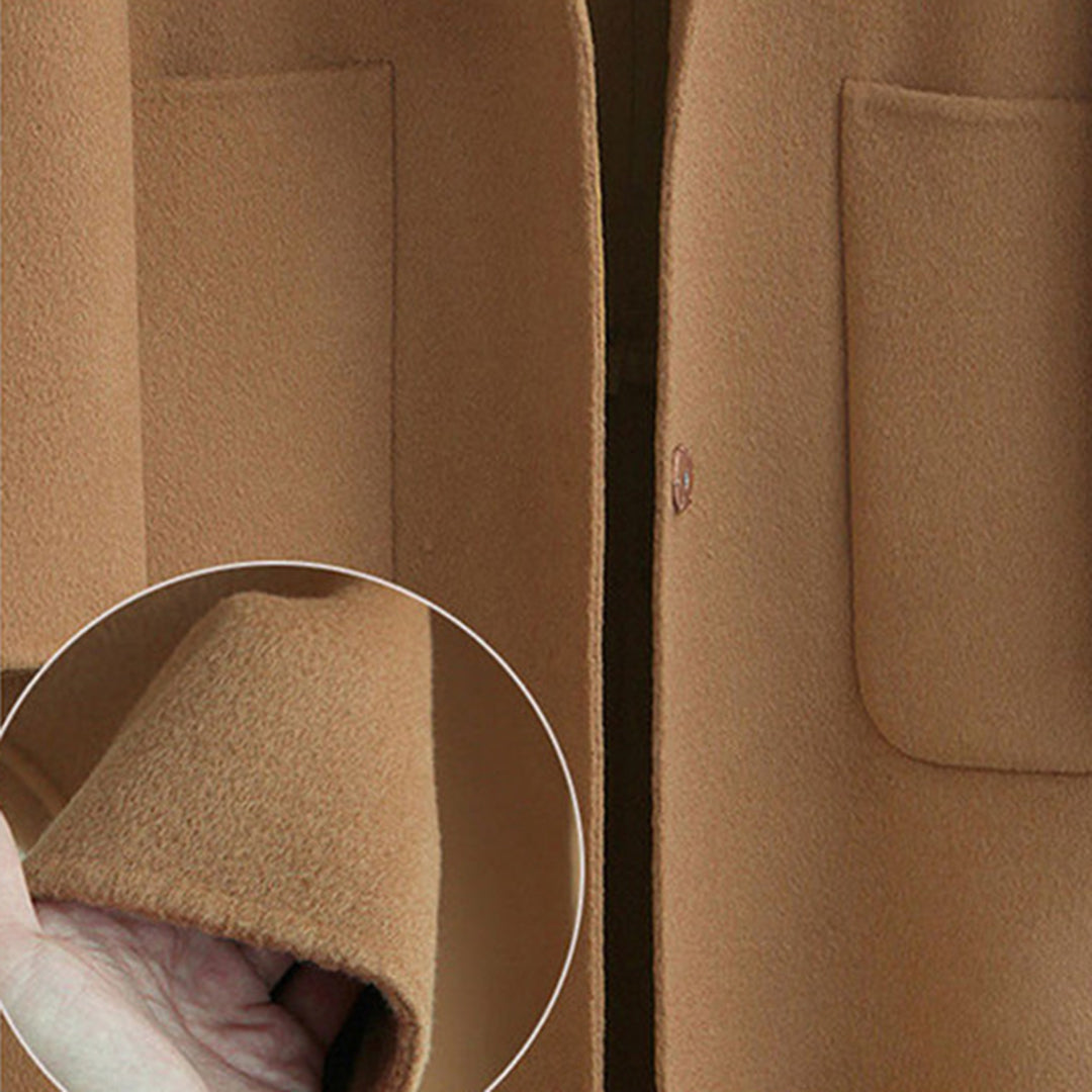 Women’s long double-faced woolen coat autumn winter