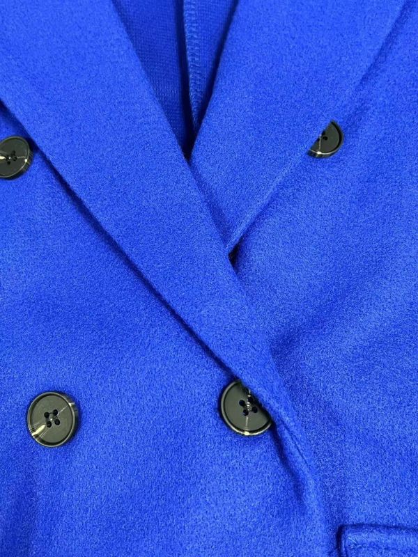 Women's double-breasted autumn winter coat with lapel
