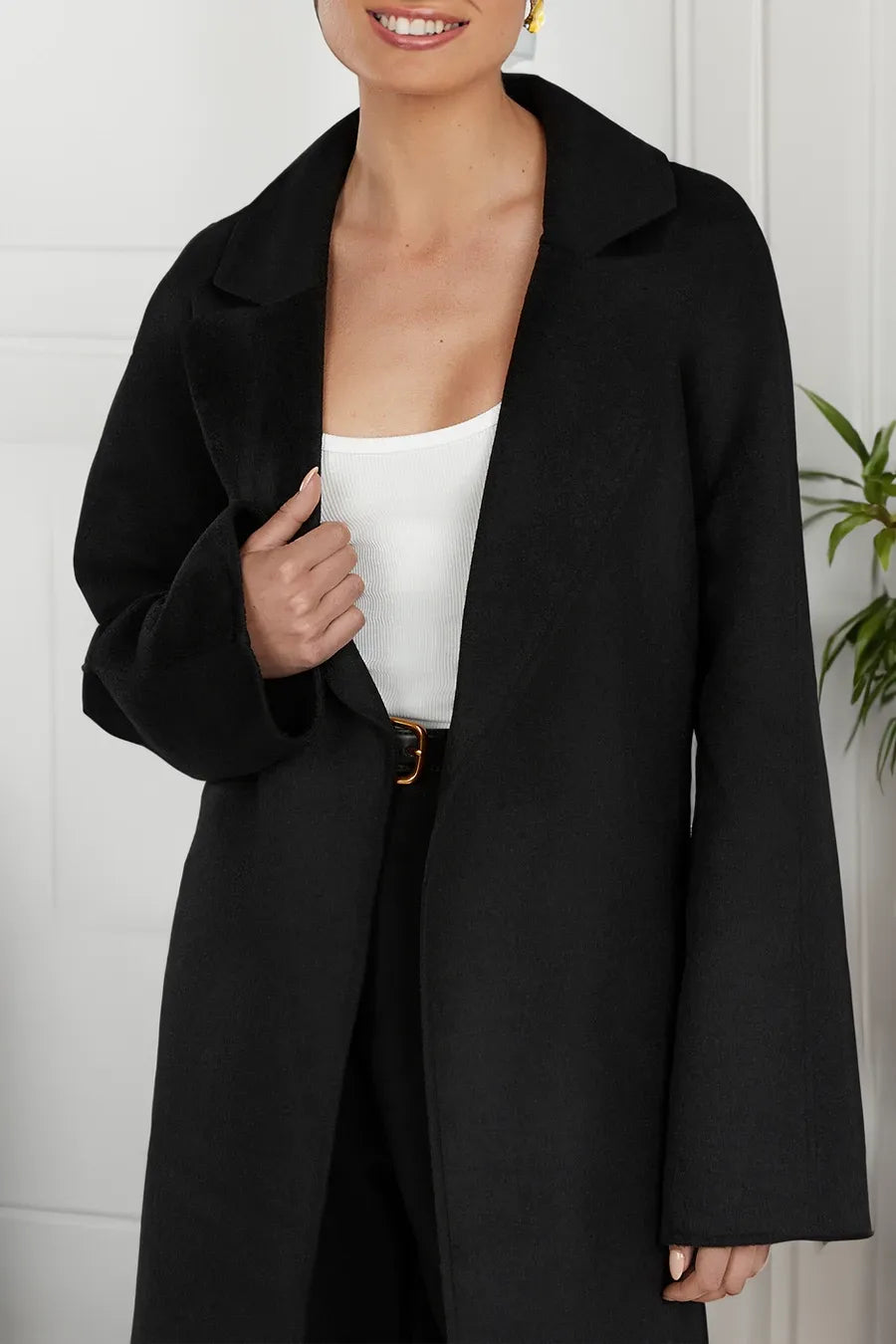 Women's long double-sided coat