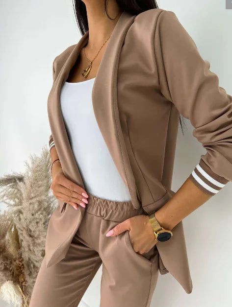 Sophie - Spring Double-Breasted Blazer Pants set