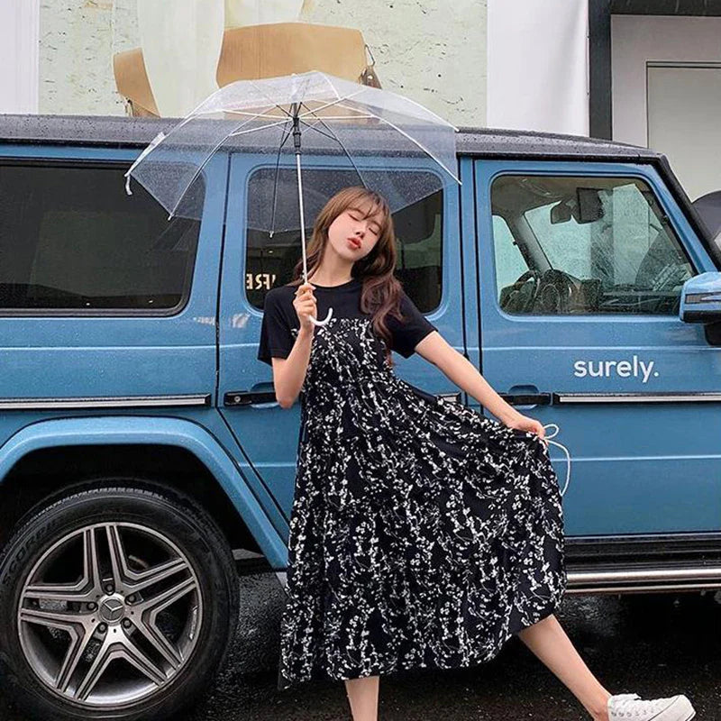 Lightweight Flowy A-Line Midi Dress