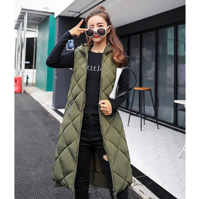 Women’s long puffer jacket