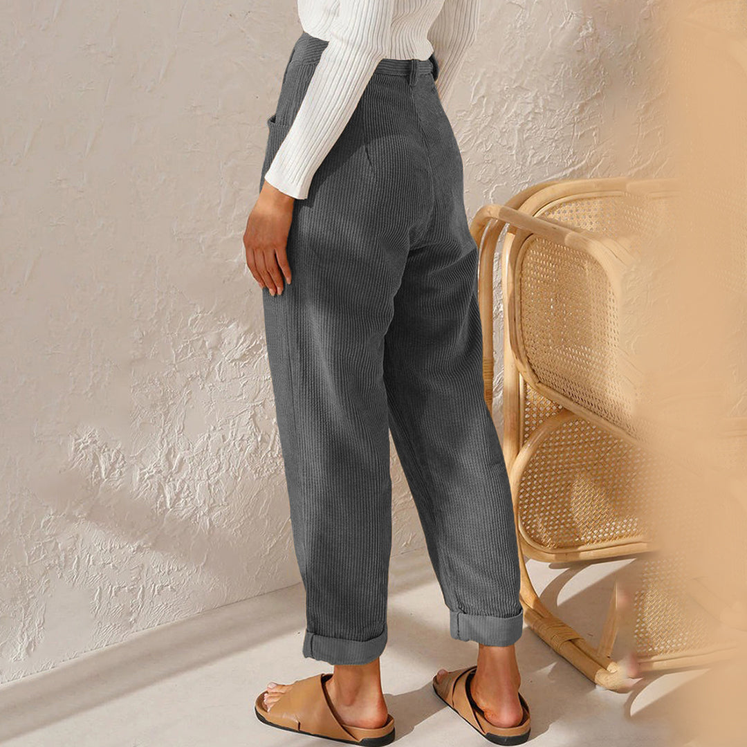 High waist cozy pants for women