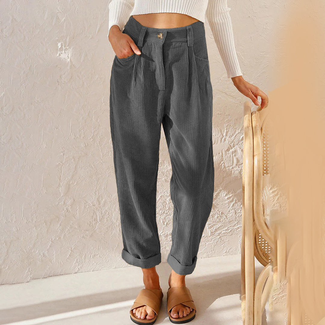 High waist cozy pants for women