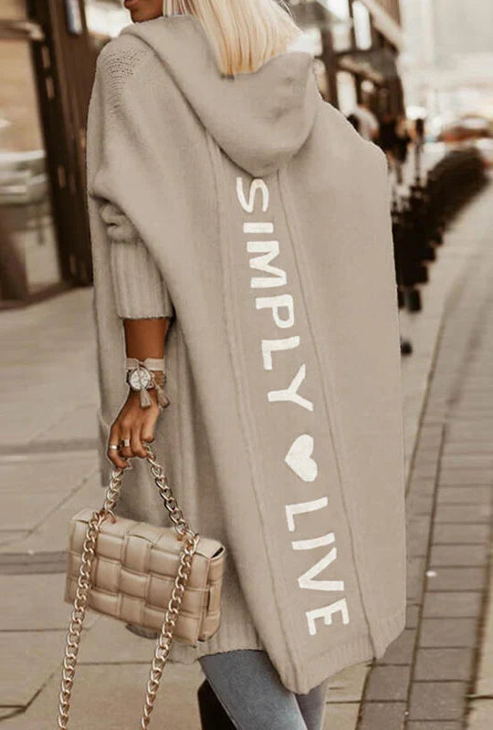 Women's long cardigan