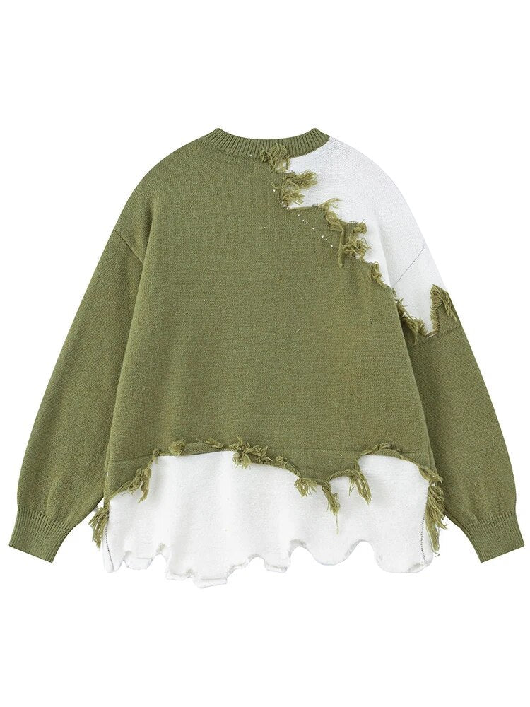 Women's pullover vintage cotton sweater