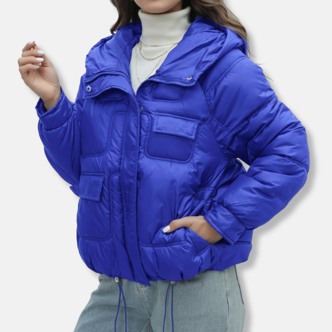Amelia Puffer Jacket | Hooded Relaxed Fit Jacket