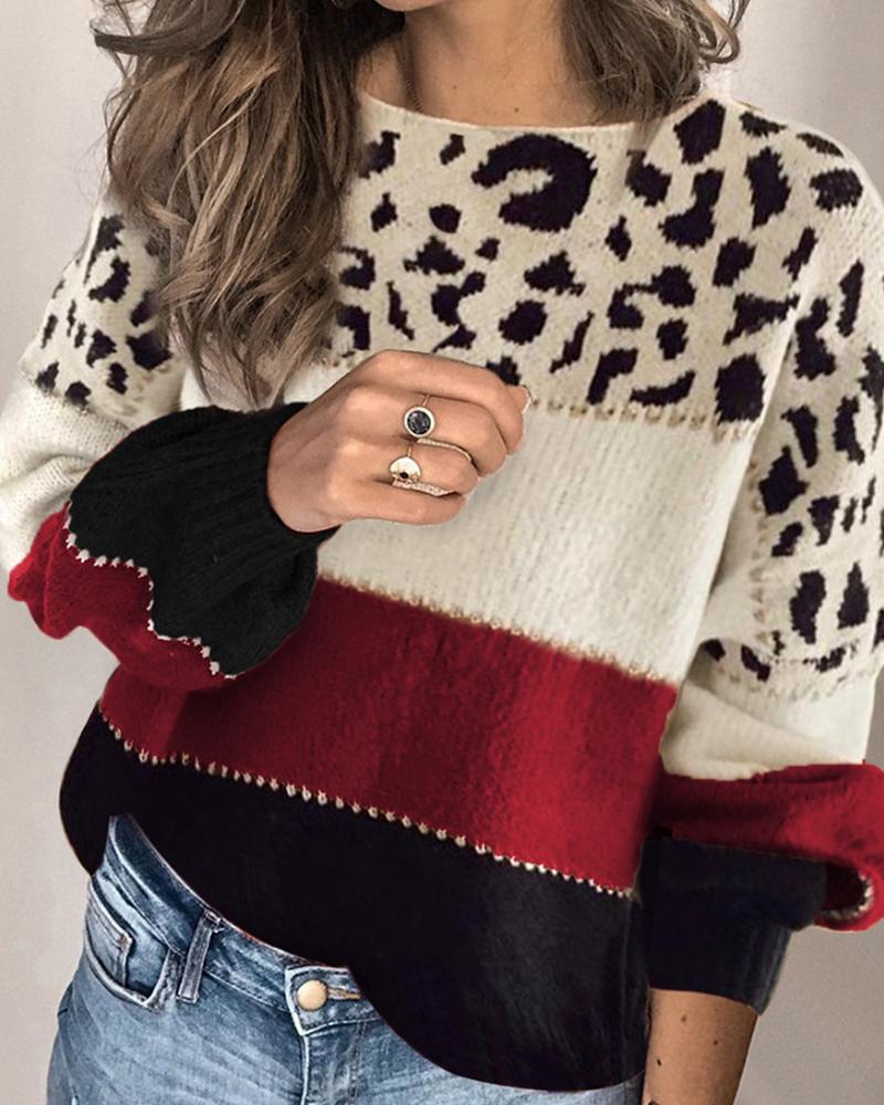 Women's striped sweatshirt